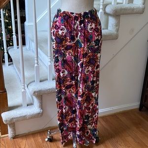Multicolored paisley pants